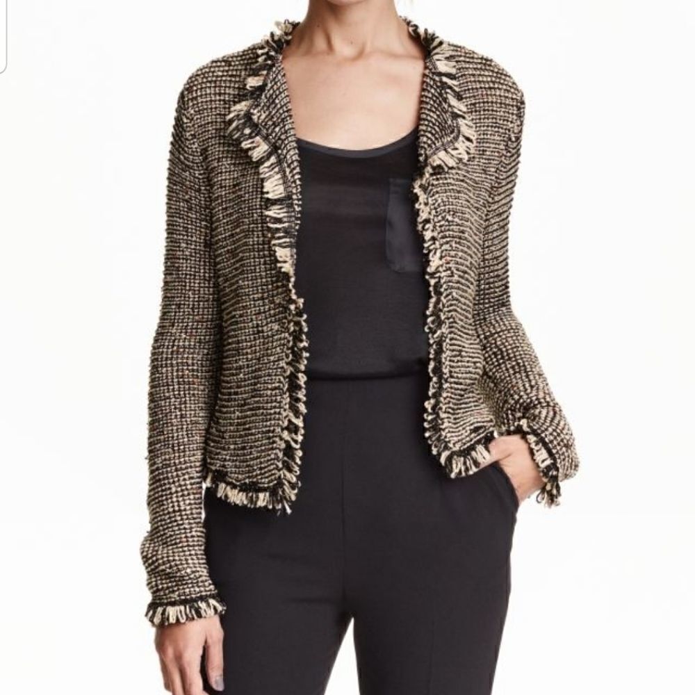 H&M Glittery Cardigan Sweater Sz Medium
